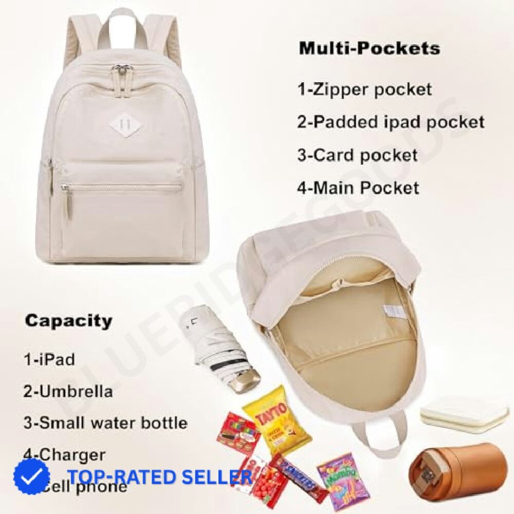 Mini Backpack Daypack Lightweight Polyester Fashi… - image 5